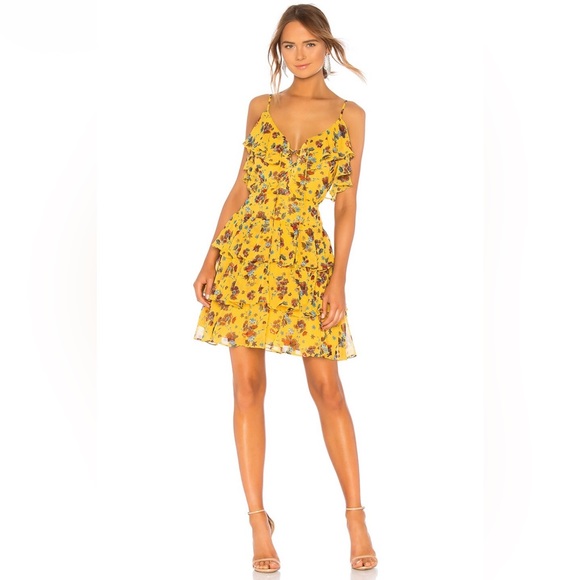 Rebecca Minkoff Marla Dress in Yellow - Picture 1 of 7
